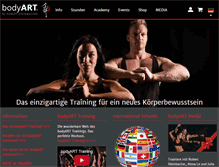 Tablet Screenshot of bodyart-training.com